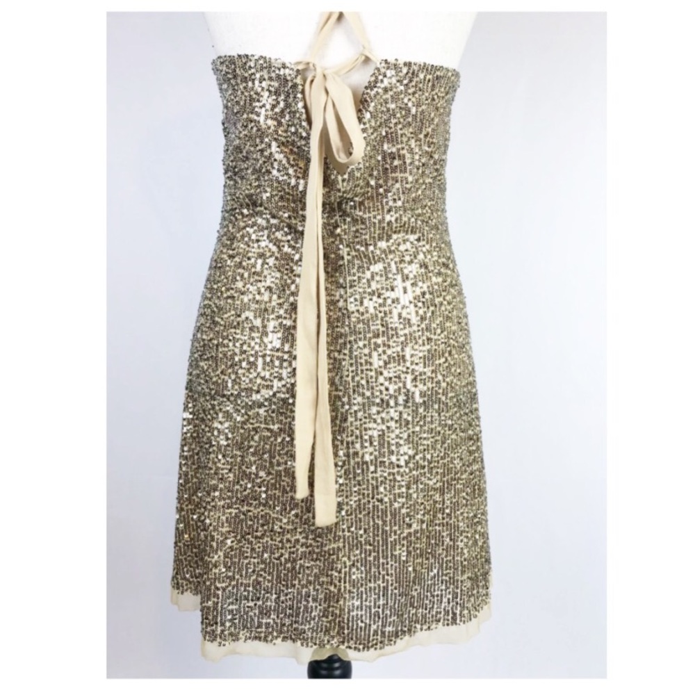 SOLD Free People x Intimately Gold Rush Mini Slip Dress - Picture 8 of 9